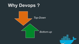 Why Devops ? 
Top-Down 
Bottom-up 
 