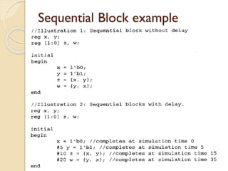 Sequential Block example
 