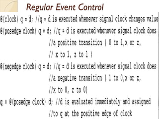 Regular Event Control
 
