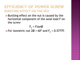 Power Screw and its application