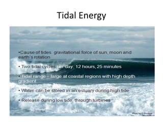 Tidal Energy 
 