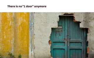 Short textThere is no“1 door” anymore
 