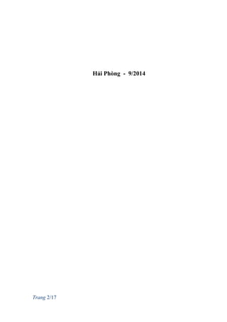 Hải Phòng - 9/2014
Trang 2/17
 