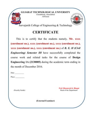 Design Engineering 1A Report Template | PDF