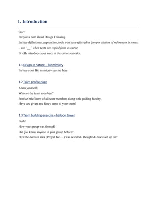 Design Engineering 1A Report Template | PDF
