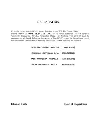 Iib Declaration Example Design Engineering | DOCX