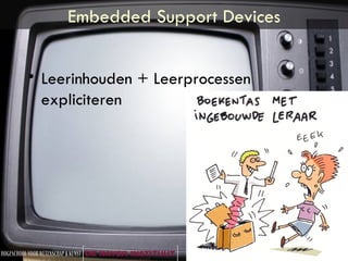 Embedded Support Devices Leerinhouden + Leerprocessen expliciteren 