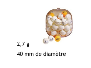 2,7 g 40 mm de diamètre