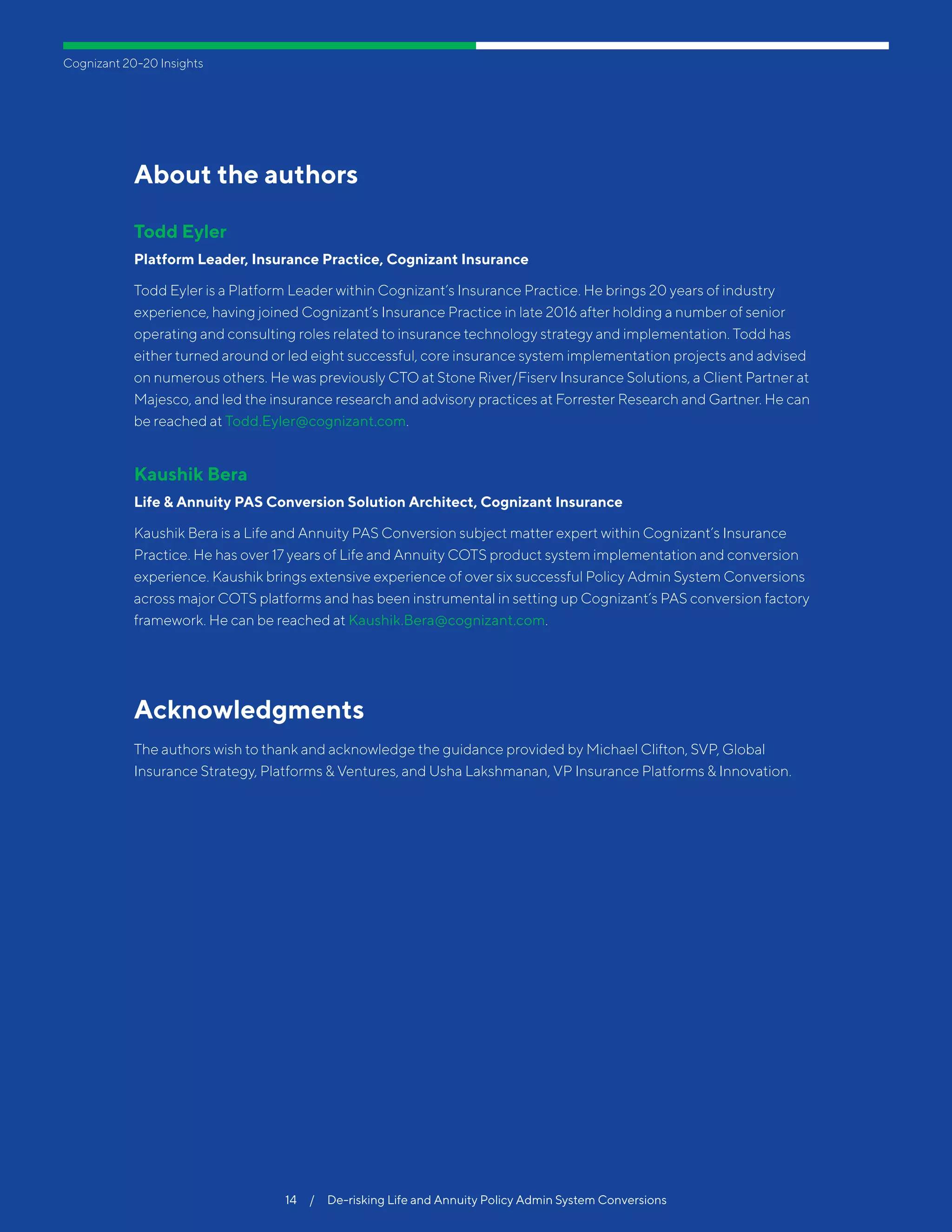 De-risking Life and Annuity Policy Admin System Conversions | PDF ...