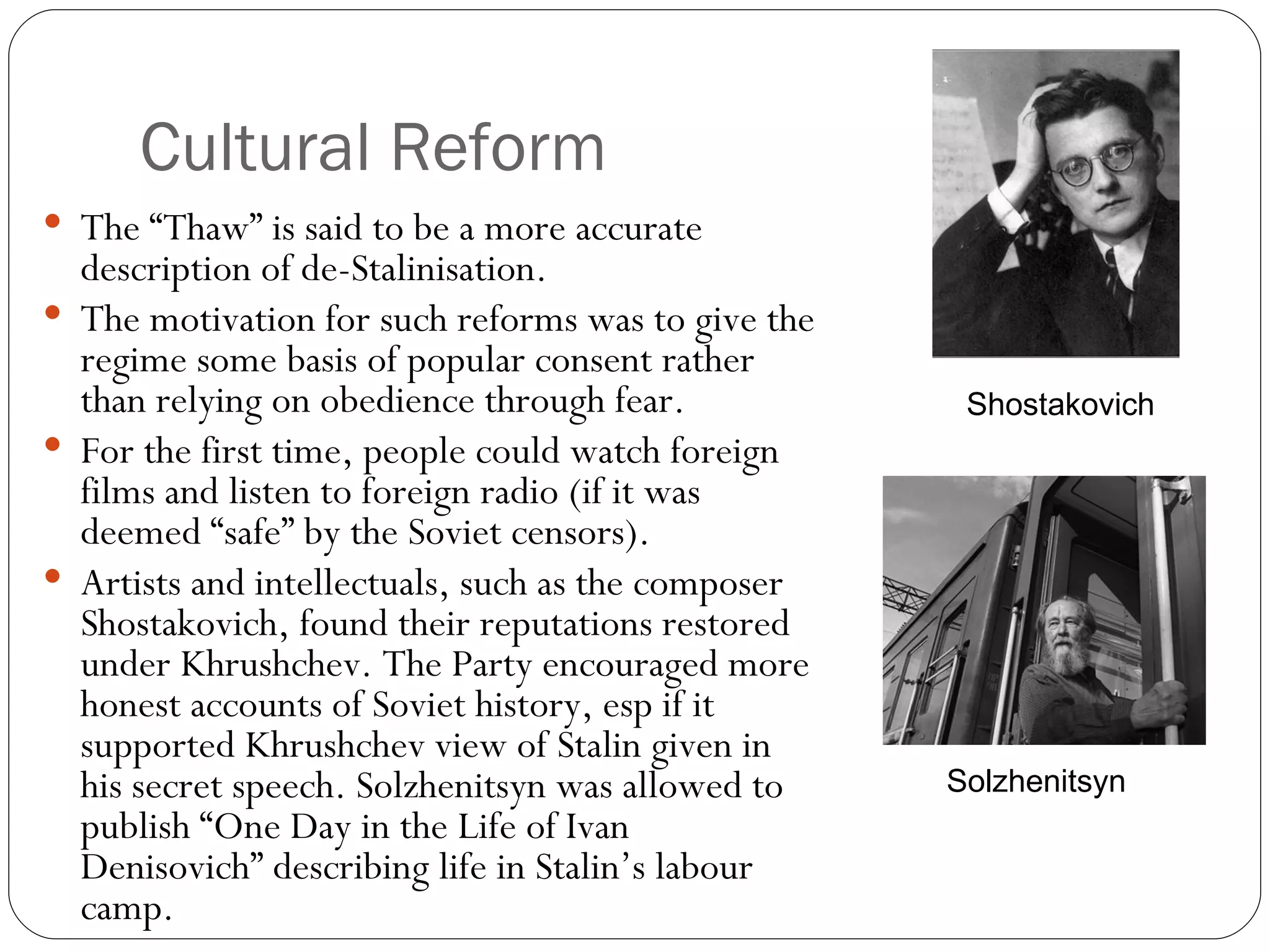 De Stalinisation | PPT