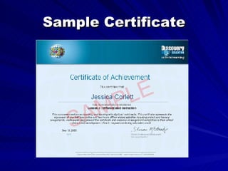 Sample Certificate 