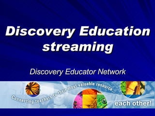 Discovery Education streaming Discovery Educator Network 