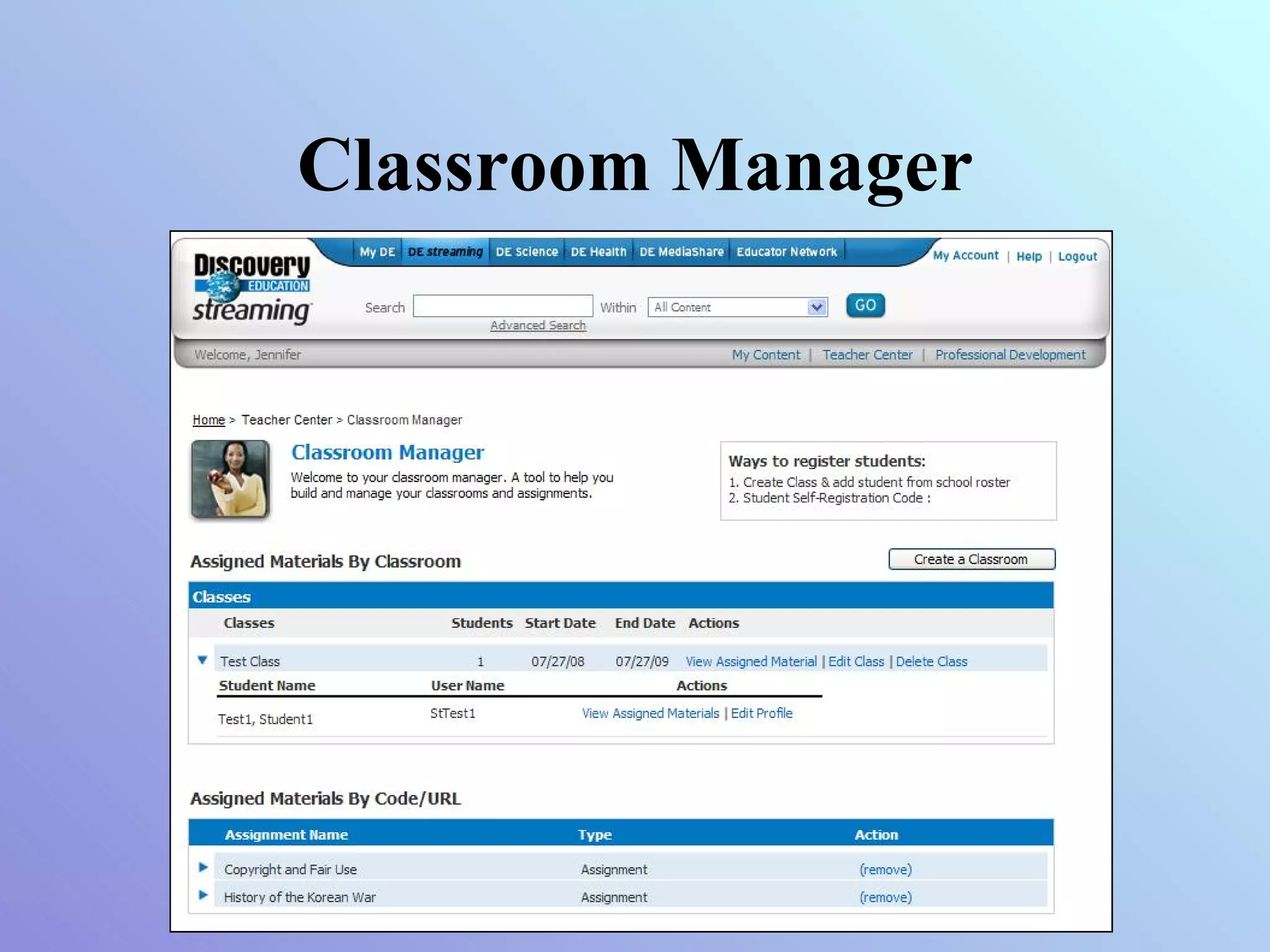 Classroom Manager 