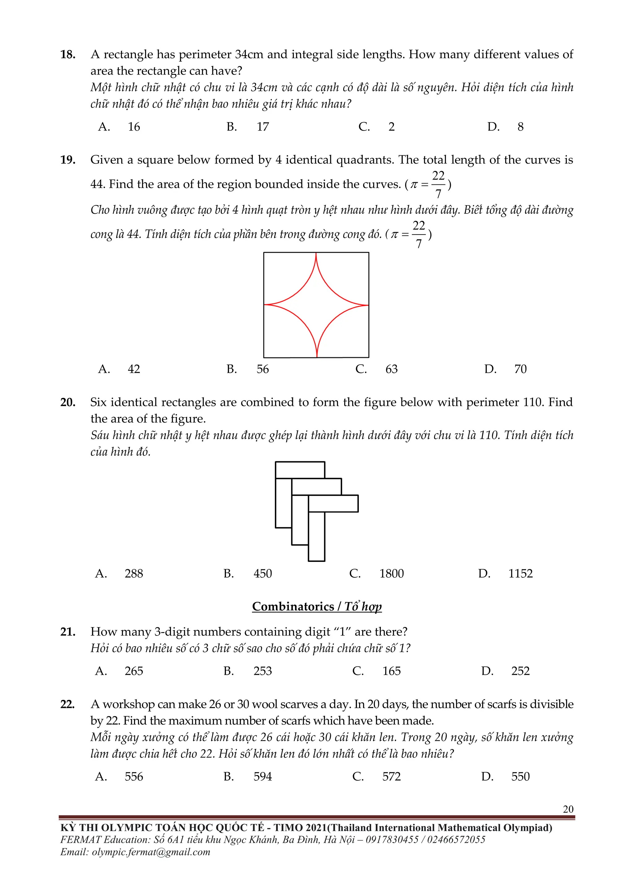 ĐỀ THI TOÁN TIMO LỚP 6 VÒNG LOẠI VÀ CHUNG KẾT QUỐC GIA | PDF