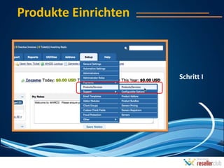Produkte Einrichten



                      Schritt I
 