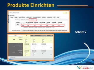Produkte Einrichten



                      Schritt V
 
