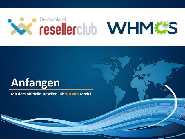 AnfangenMit dem offizielle ResellerClub WHMCS Modul 