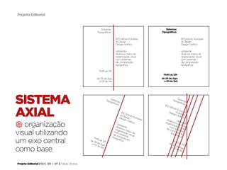 Projeto Editorial


                                                              Sistemas                                       Sistemas
                                                           Tipográficos                                   Tipográficos

                                                                              IED Istituto Europeo                           IED Istituto Europeo
                                                                              di Design                                      di Design
                                                                              Design Gráfico                                 Design Gráfico

                                                                              utilizando                                     utilizando
                                                                              diversos meios de                              diversos meios de
                                                                              organização visual                             organização visual
                                                                              com sistemas                                   com sistemas
                                                                              de composição                                  de composição
                                                                              tipográfica                                    tipográfica

                                                             7h40 as 12h
                                                                                                           7h40 as 12h
                                                           de 29 de Ago.                                  de 29 de Ago.
                                                             a 03 de Set.                                   a 03 de Set.




sistema                                                            TipoSistem
                                                                       gráfi as
                                                                            cos
                                                                                                            IED
                                                                                                                    TipoSistem
                                                                                                                        gráfi as
                                                                                                                             cos



axial
                                                                                                                 Istit
                                                                                                                      uto
                                                                                                                           Eur
                                                                                                                              o
                                                                                      IED                       Des di De peo
                                                                                    di D Istituto                     ign      s
                                                                                                                          Grá ign
                                                                                  Des esign Europ                             fico
                                                                                        ign          eo       dive
                                                                                            Grá                           ut

4 organização                                                                                               org rsos m ilizand
                                                                                                fico
                                                                                                                aniz               o
                                                                                utiliz                                 açã eios de
                                                                               dive ando                         com o vis
                                                                              org rsos m                     de c siste ual

visual utilizando
                                                                                                                    om
                                                                                  a
                                                                             com nizaçã eios de                         p mas
                                                                                                                   tipo osição
                                                                            de c sistem o visua                         gráfi
                                                                           tipo ompo as            l                         ca

um eixo central
                                                        7h4                    gráfi siçã
                                                     de 2 0 as 12                    ca     o                      7h4
                                                         9         h
                                                      a 03 de Ago                                               de 2 0 as 12
                                                           de S .                                                   9         h

como base                                                      et.                                               a 03 de Ago
                                                                                                                      de S .
                                                                                                                          et.




Projeto Editorial | IED | BR | SP | Fabio Silveira
 
