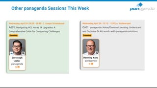 Other panagenda Sessions This Week
 