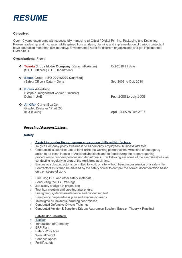 RESUME PROFILE