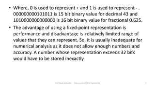 computer arithmetic’s (fixed and floating point) | PPTX