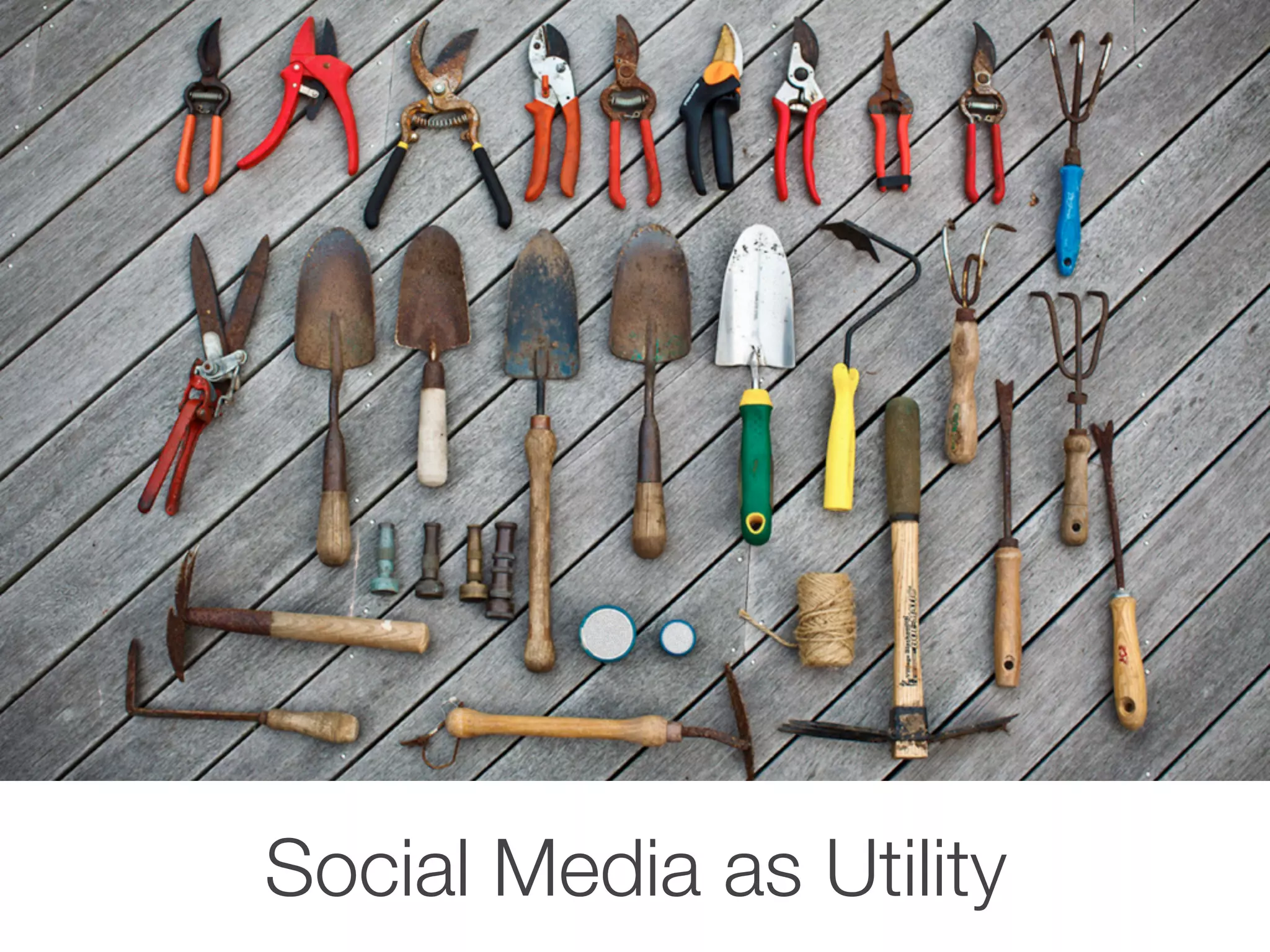 Social Media as Utility
 
