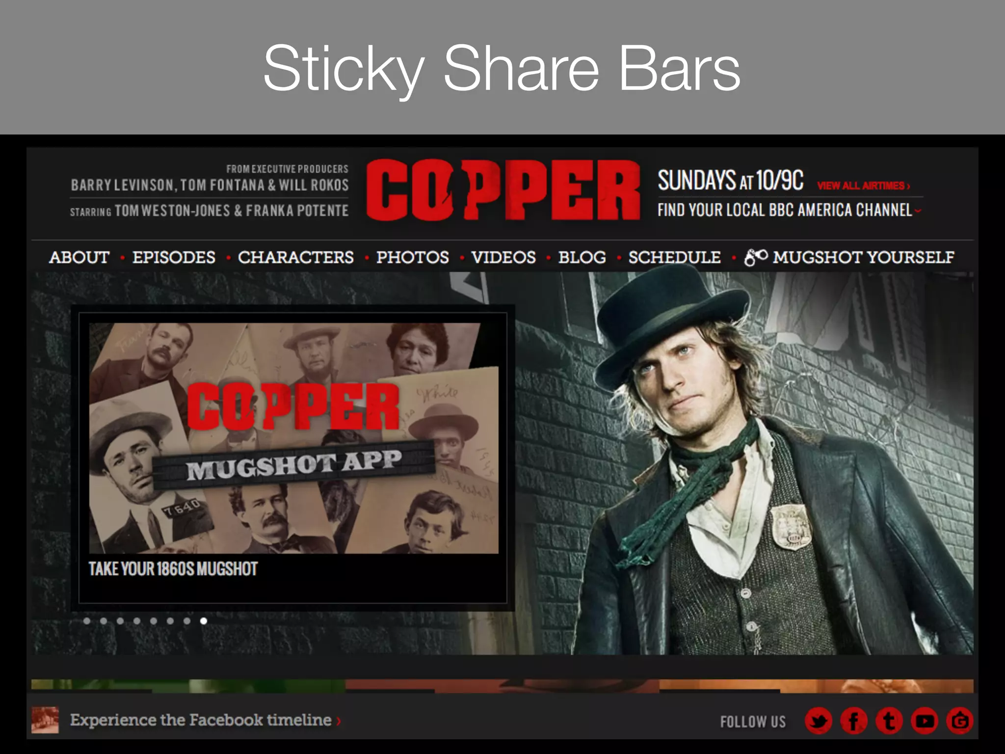 Sticky Share Bars
 
