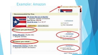 Example: Amazon
 