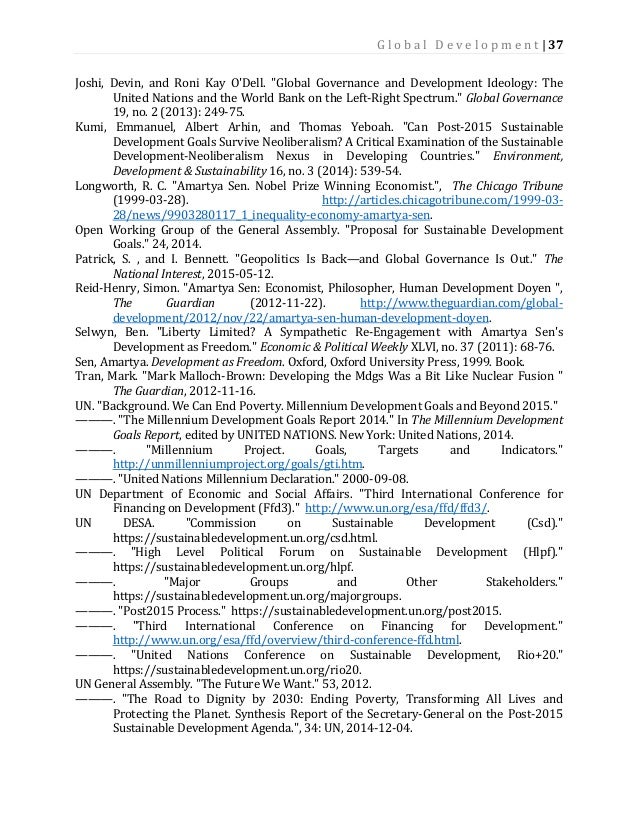 Globalization and development essay