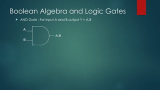 Digital Electronics lecture two with logic gates | PPTX