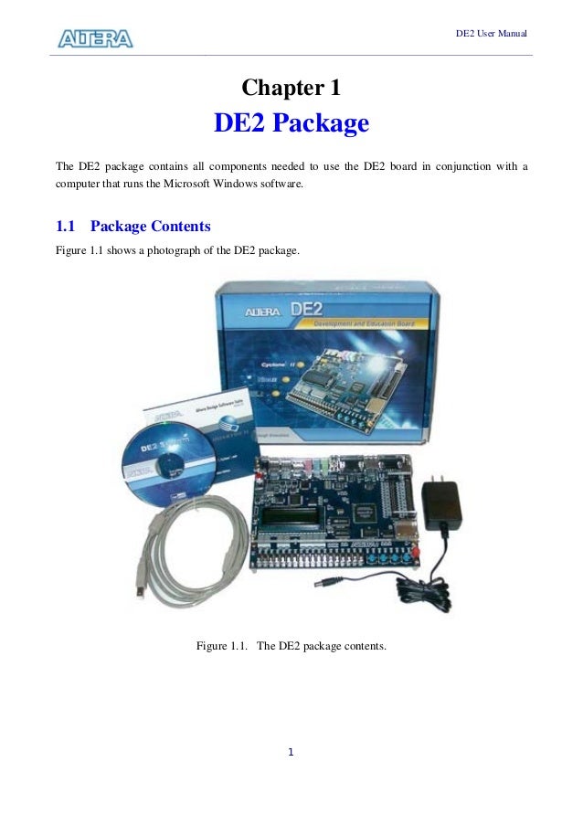 De2 user manual