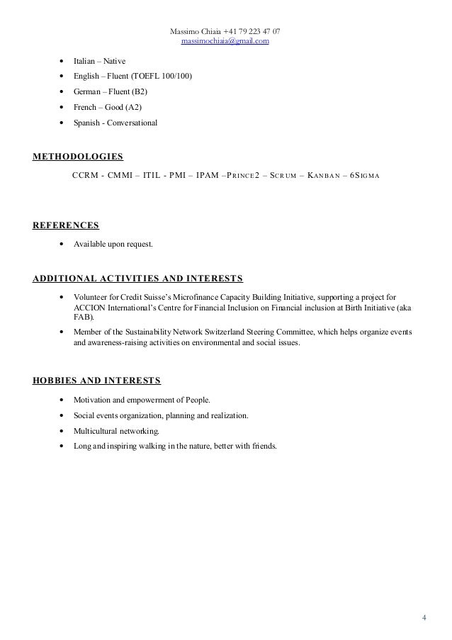 cv massimo chiaia se oracle dba cv