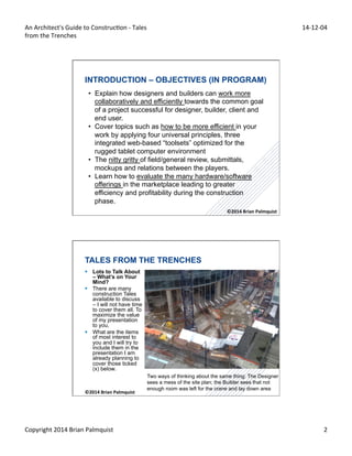 An Architects Guide to Construction 141204-2 copy | PDF