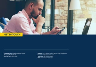 Company Type: Private Limited by Shares
Company No: 9568115
VAT Reg. No: 212 9592 08
Address: 71-75 Shelton Street | WC2H 9JQ | London, UK
Email: client@dailytranslate.com
Telephone: +44 20 3289 4380
Web: www.dailytranslate.com
GET IN TOUCH
 