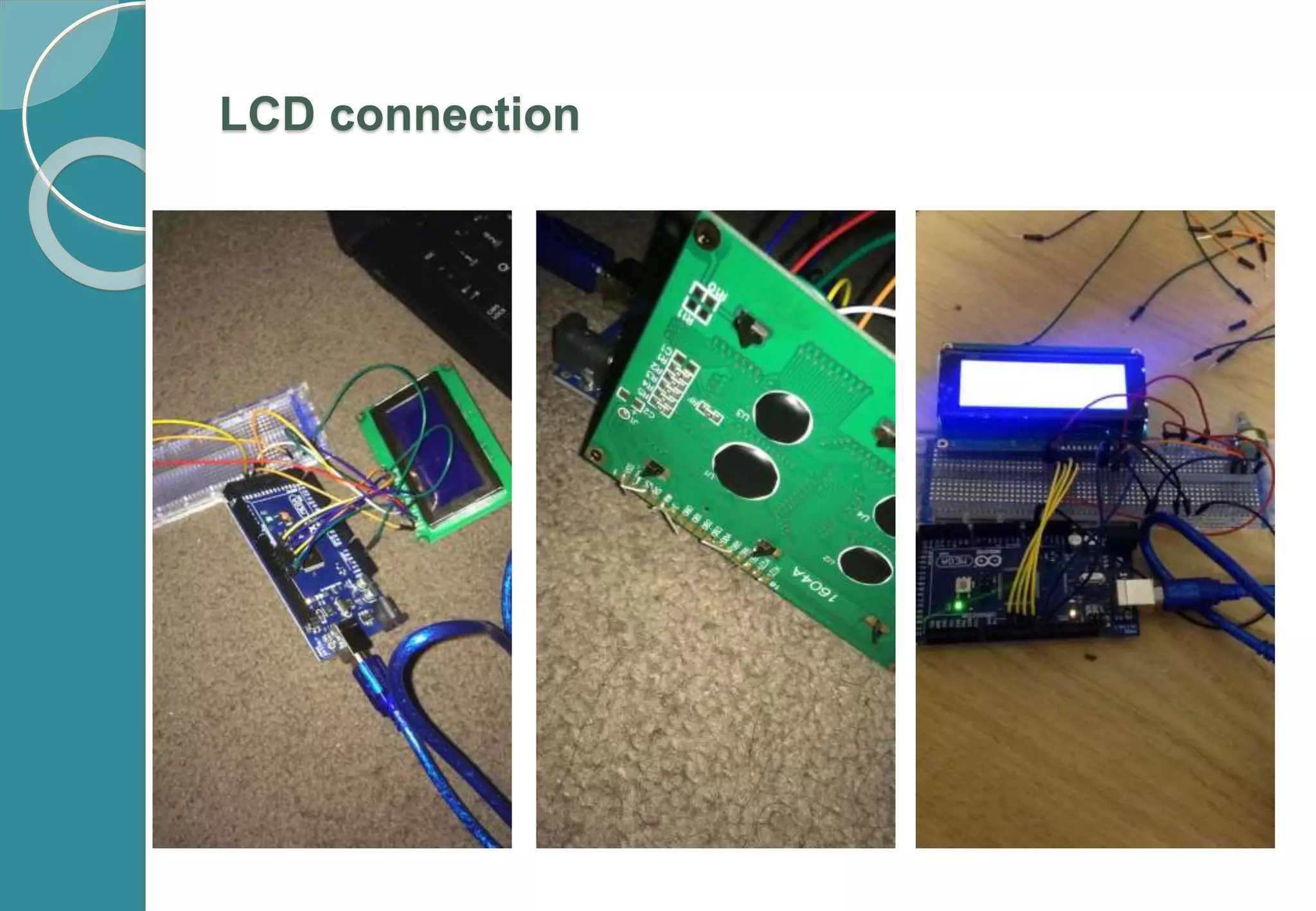 LCD connection
 