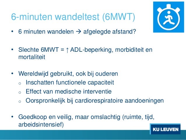 Normwaarden 6 Minuten Wandeltest Copd