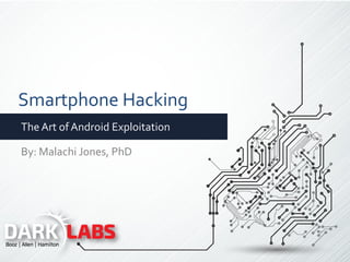 Smartphone Hacking
TheArt ofAndroid Exploitation
By: Malachi Jones, PhD
 