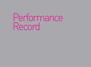 Performance
Record
 
