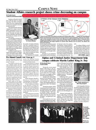 CAMPUS NEWSBC Tiger News • Pg 3
Alphas and Criminal Justice Department help
campus celebrate Martin Luther King Jr. Day
St...