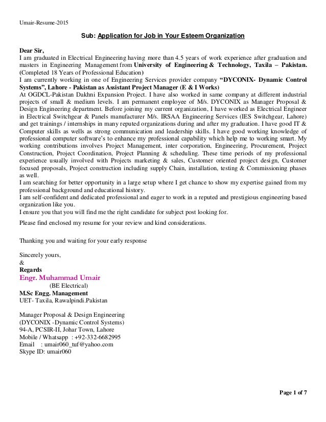 electrical resume