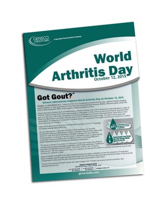 World Arthritis Day Oct 2015