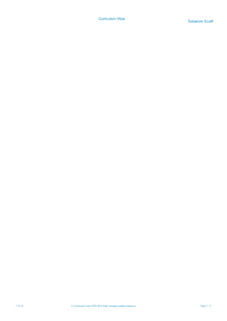 7/4/14 © EuropeanUnion,2002-2014|http://europass.cedefop.europa.eu Page 3 / 3
Curriculum Vitae
Salvatore Scarfi
 