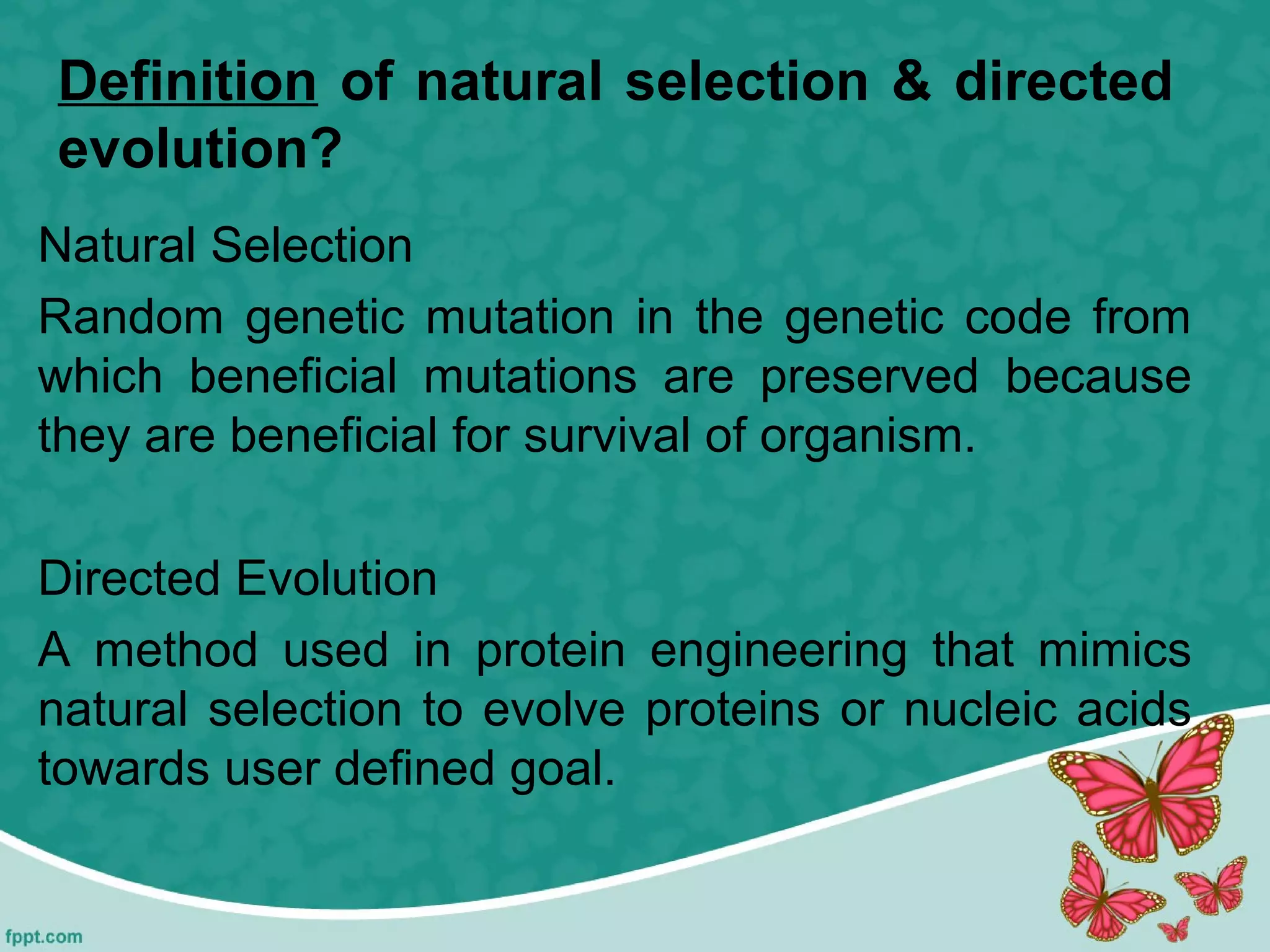Directed Evolution | PPT