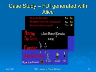 Case Study – FUI generated with Alice 