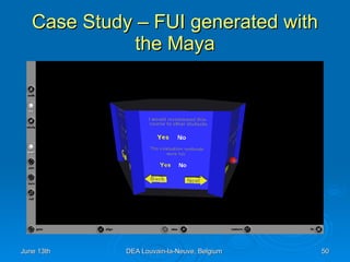 Case Study – FUI generated with the Maya 