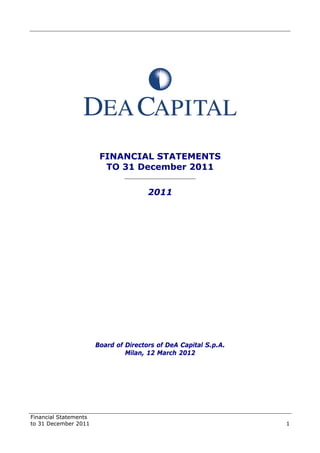 Dea Capital Bilancio 11 Completo Eng Final