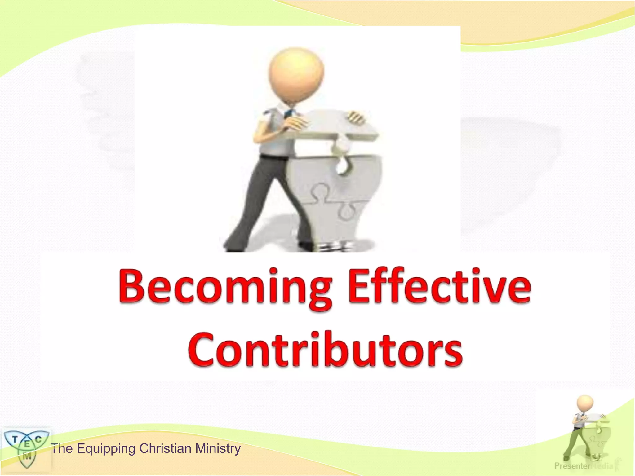 The Equipping Christian Ministry
 