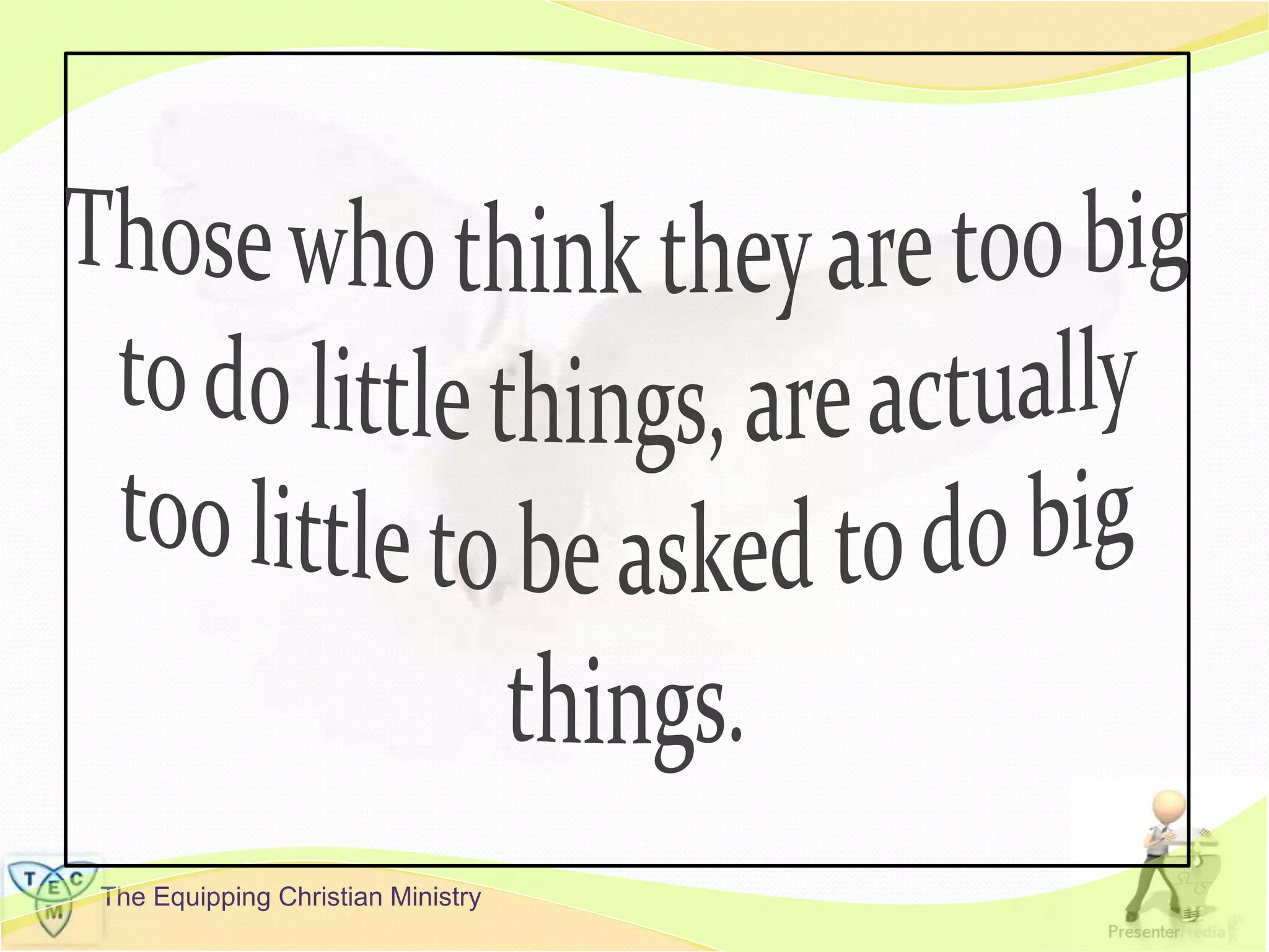 The Equipping Christian Ministry
 