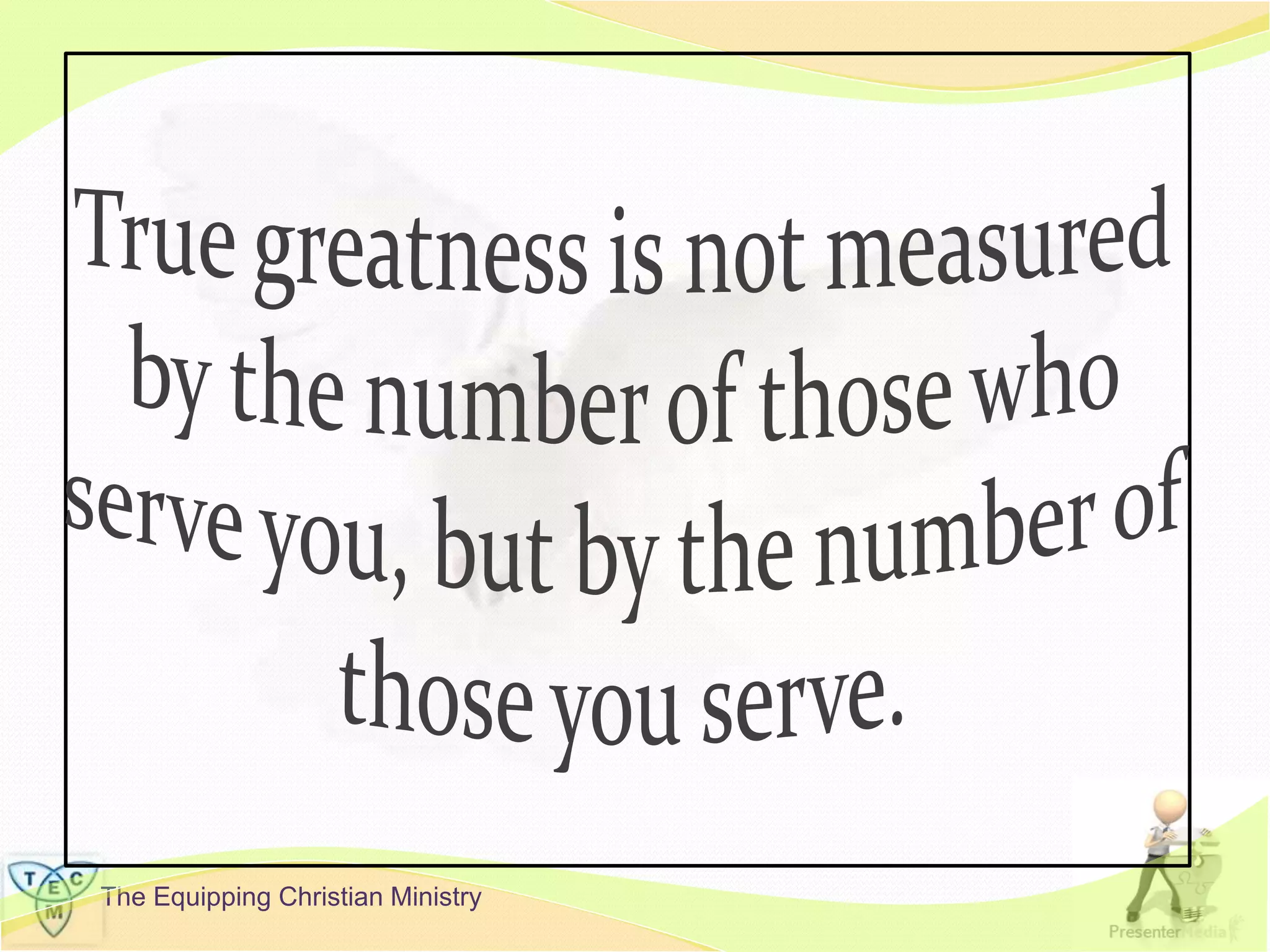 The Equipping Christian Ministry
 