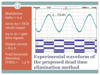 Dead time elimination for voltage source inverter | PPTX